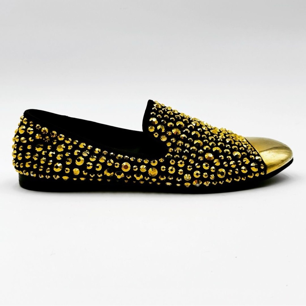 GIUSEPPE ZANOTTI Flats with Swarovski crystals.Size 41. Stunning and Sparkly
